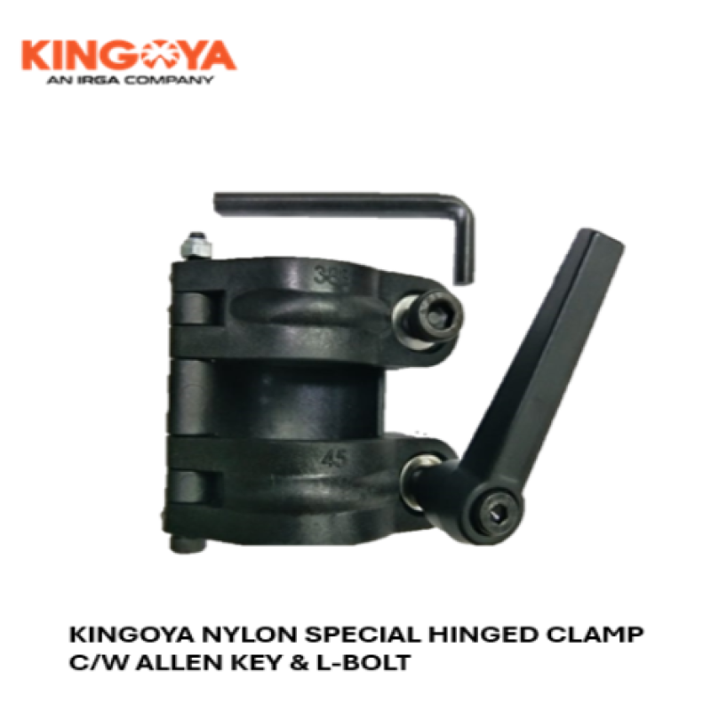 Kingoya Nylon Special Hinged Clamp with Allen Key & L-Bolt (for 32mm - 38mm pole)